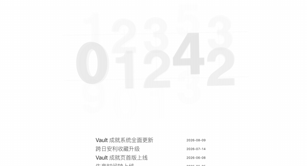About 页:近十万条消息的计数器与站点更新日志